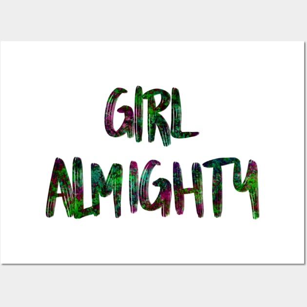 Girl almighty - dark, colorful Wall Art by tothemoons